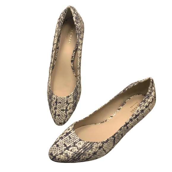 Cole Haan Grand.Os Kathryn Python Print Leather Wedge Pump **NWOB - Picture 9 of 12